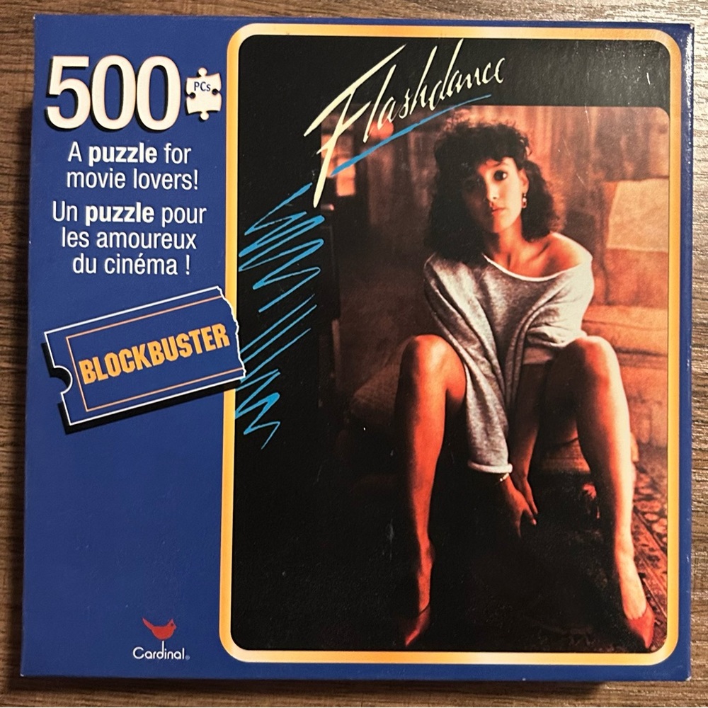 Blockbuster 500 piece Footloose and Flashdance puzzle lot of 2 - Picture 5 of 5